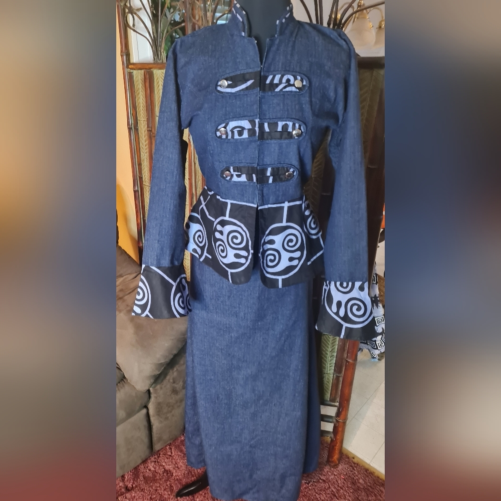 Jean Skirt Set